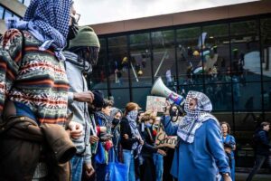 protesten demonstraties universiteiten anti-israelprotest palestina