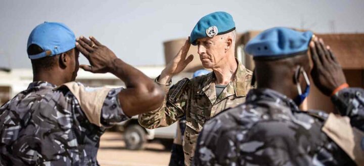 Kees Matthijssen als commandant van de VN-vredesmissie in Mali, 2022