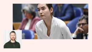 Lidewij de Vos FvD kamerlid tijdens debat over coalitieplannen van de minderheidscoalitie. (Foto: ANP)