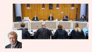 Rechters in een zaal