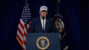 Trumps speech over Iran. (Foto: Truthsocial, Donald Trump)