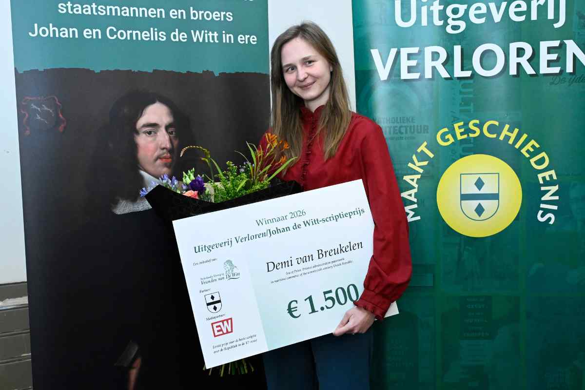 De Witt-scriptieprijs 2026 naar Demi van Breukelen (Universiteit Utrecht)